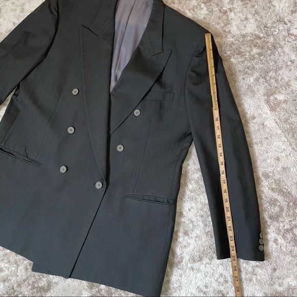 Buttega 100% wool milano coat Charcoal gray sports, blazer, suite jacket SZ 46" - Picture 4 of 12